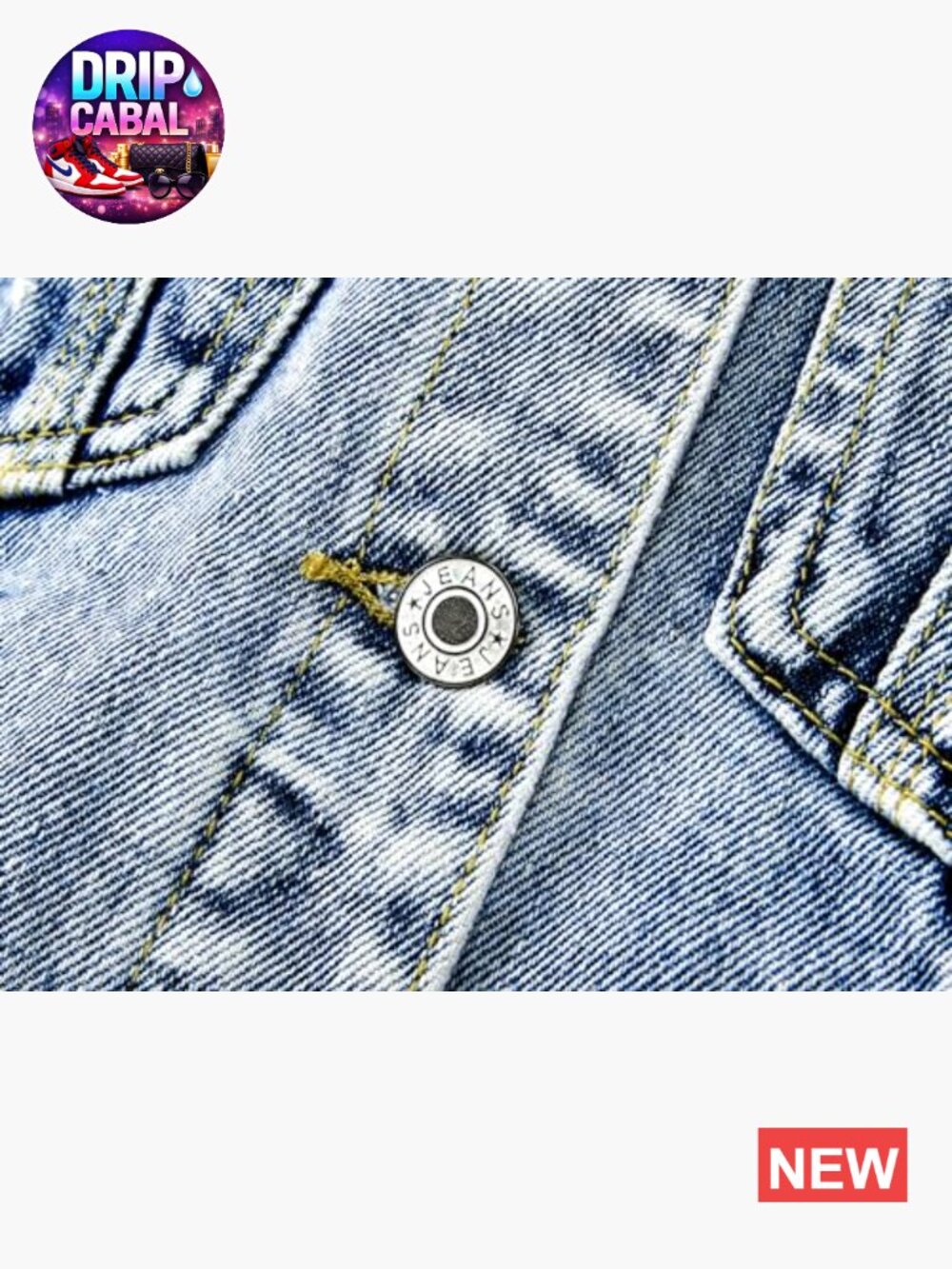 Distressed Ripped Long Sleeve Denim Jacket Button Up - Picture 6 of 7